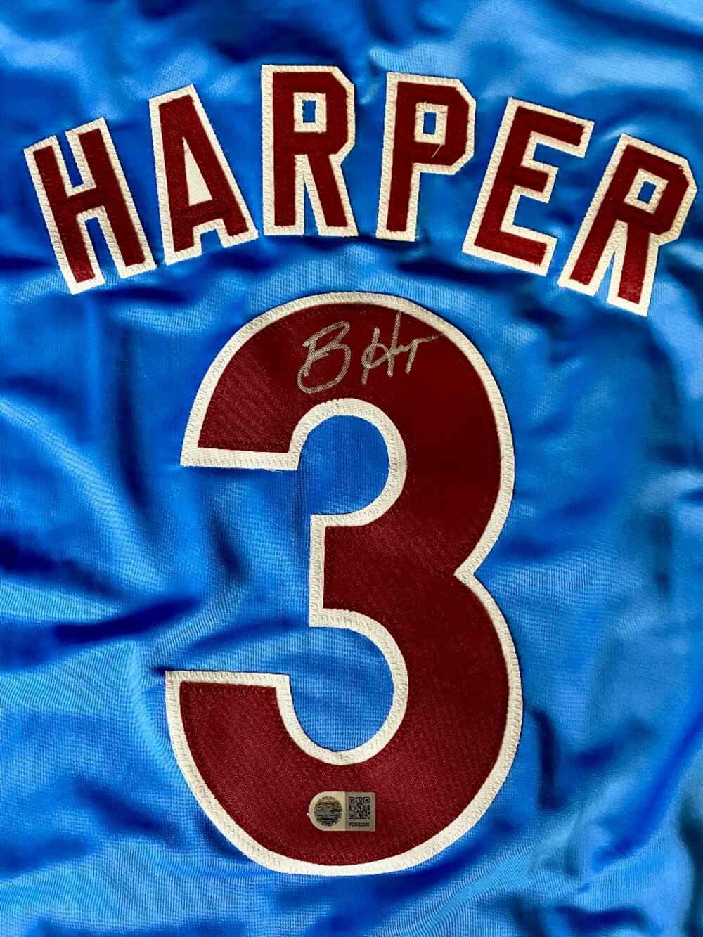 Bryce Harper Signed Jersey With COA (PC602356) (Phillies)